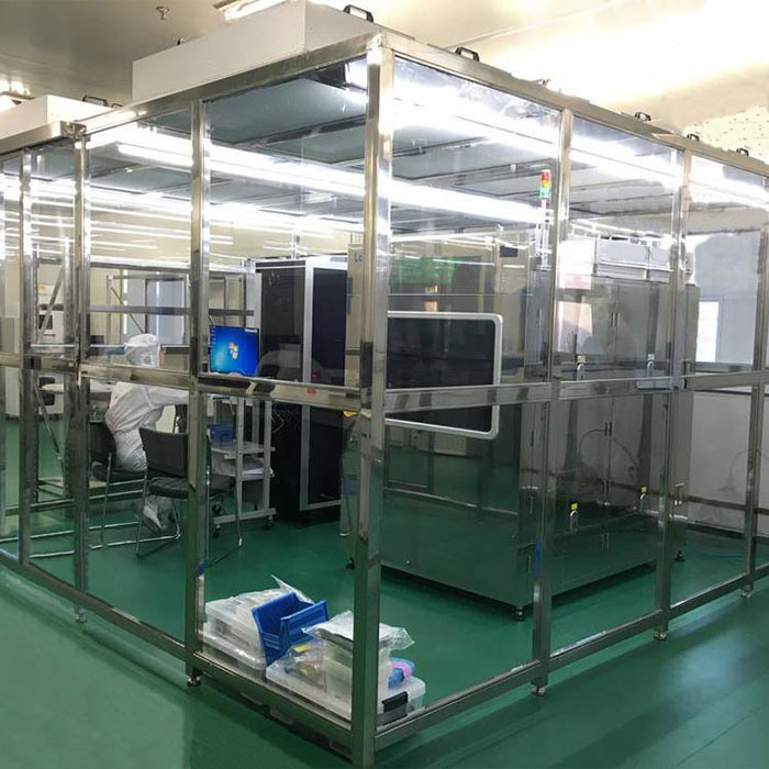 凈化棚產品配制 框架：以工業(yè)鋁材（或不銹鋼方通、鐵方通噴塑）